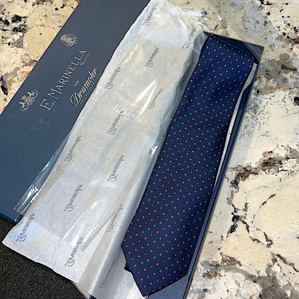 E. Marinella silk tie, new without tags